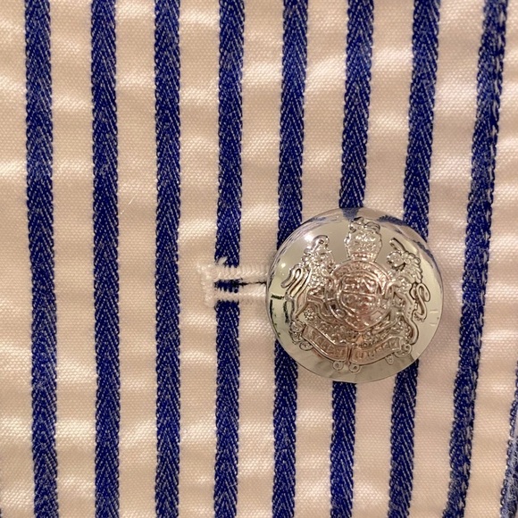 Ralph Lauren Cotton Striped Blazer - Seersucker Cotton Jacket - Picture 5 of 10